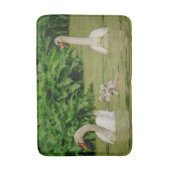 白鳥家族 バスマット (正面縦)