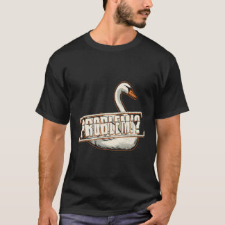 白鳥怒アイロニック引用文問題野生動物動物 Tシャツ