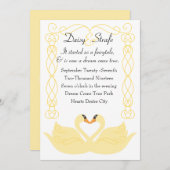 白鳥愛 招待状 (正面/裏面)