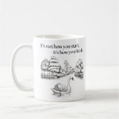 白鳥感動的引用文 コーヒーマグカップ (左)