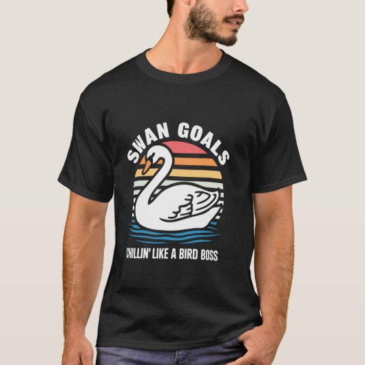 白鳥湖の白鳥コスチューム Tシャツ (正面)
