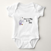 白鳥私を見ることを止めて下さい ベビーボディスーツ (正面)