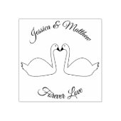 白鳥結婚のカスタム ラバースタンプ (インプリント)