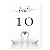 白鳥結婚のテーブル番号 テーブルナンバー (裏面)