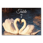 白鳥結婚のテーブル番号 テーブルナンバー (正面)