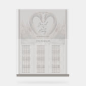 白鳥結婚の座席表アクリル記号 アクリルサイン (正面)