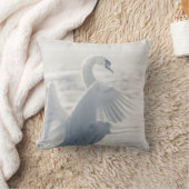白鳥自然写真 クッション (ブランケット)