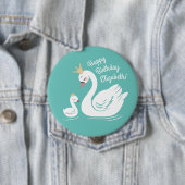 白鳥1歳の誕生日パーティー赤ちゃんシャワー 缶バッジ (インサイチュ)