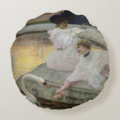 白鳥1900年 ラウンドクッション (裏面)