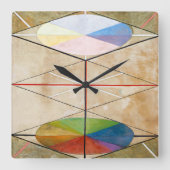 白鳥23番 |ヒルマフクリント | スクエア壁時計 (正面)