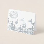 白鳥70thプラチ結婚ナ記念カード 箔カード (正面)