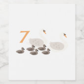 白鳥7 ワインラベル (シングルラベル)