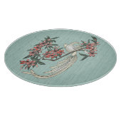 白鳥 – さくらんぼ花咲きチャルキュテリーボード カッティングボード (角)