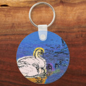 白鳥 キーホルダー (正面)