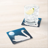 白鳥 スクエアペーパーコースター (インサイチュ)