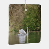 白鳥 セラミックオーナメント (右)