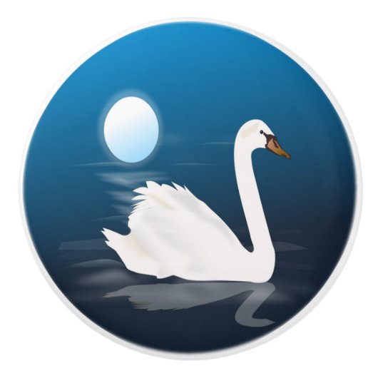 白鳥 セラミックノブ (正面)