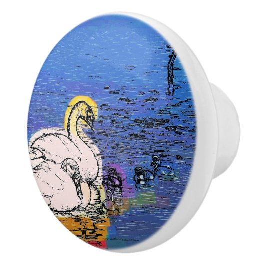 白鳥 セラミックノブ (右)