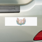 白鳥 バンパーステッカー (車上)