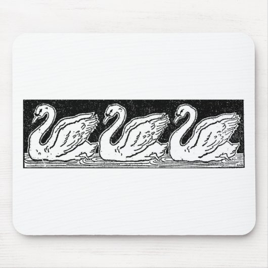 白鳥 マウスパッド (正面)