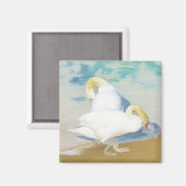 白鳥 マグネット (正面/裏面)