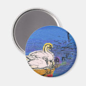 白鳥 マグネット (正面/裏面)