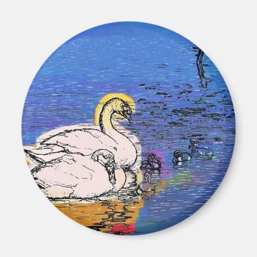 白鳥 マグネット (正面)