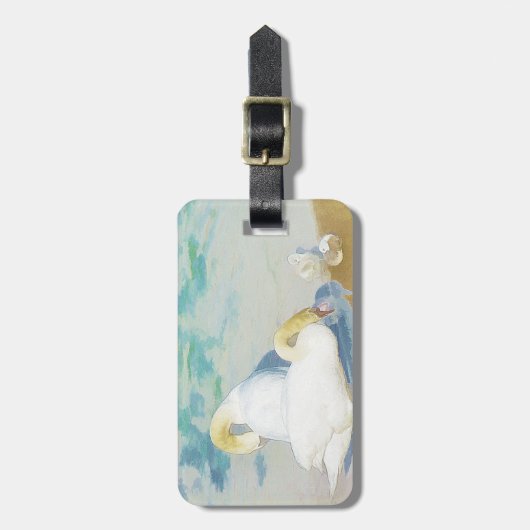 白鳥 ラゲッジタグ (正面縦)