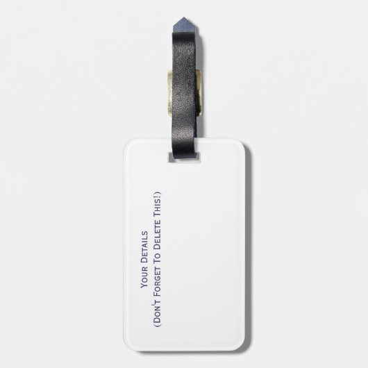 白鳥 ラゲッジタグ (裏面縦)