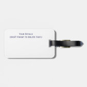 白鳥 ラゲッジタグ (裏面横)