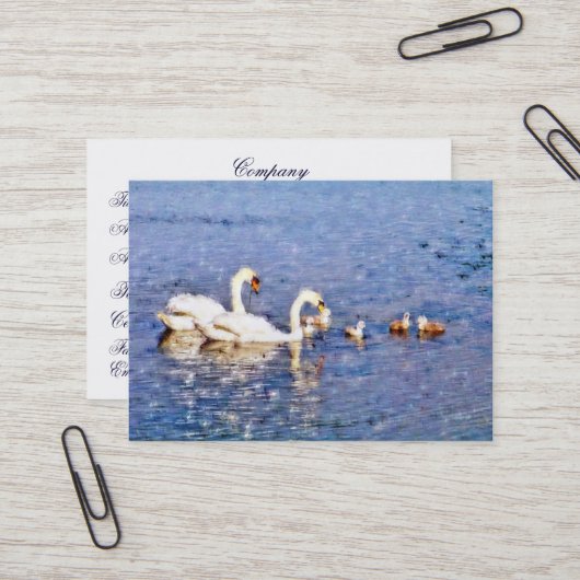 白鳥 名刺 (正面/裏面インサイチュ)