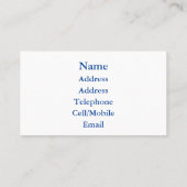 白鳥 名刺 (裏面)