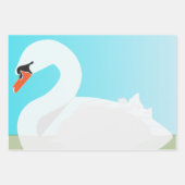 白鳥=夏の日 ラッピングペーパーシート (正面3)