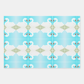 白鳥=夏の日 ラッピングペーパーシート