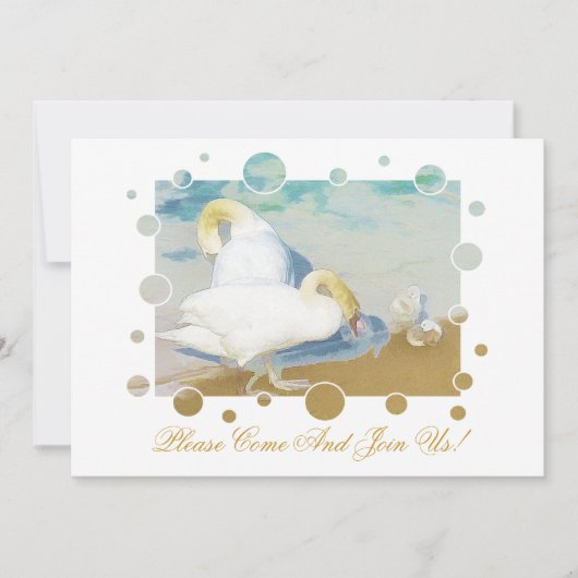 白鳥 招待状 (正面)