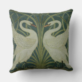 「白鳥、突進およびアイリス」壁紙のデザイン クッション (裏面)