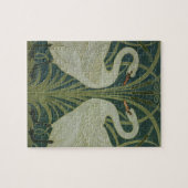 「白鳥、突進およびアイリス」壁紙のデザイン ジグソーパズル (横)