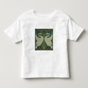 「白鳥、突進およびアイリス」壁紙のデザイン トドラーTシャツ