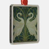 「白鳥、突進およびアイリス」壁紙のデザイン メタルオーナメント (右)