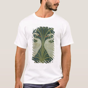 「白鳥、突進およびアイリス」壁紙のデザイン Tシャツ