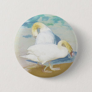 白鳥 缶バッジ