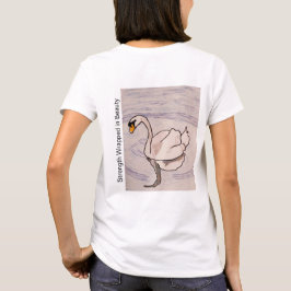 白鳥 - 美しい包みの中の強さ Tシャツ