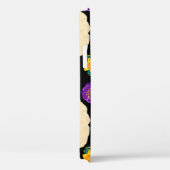 白鳥、花、手で描いた黒い背景。 Case-Mate iPhoneケース (裏面 / 右)