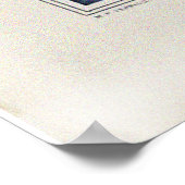 白鳥、蝶と矢頭植物の葉 ポスター (角)