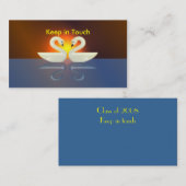 白鳥-連絡をとって下さい コーリングカード (正面/裏面)