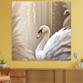 *~*白鳥SC1美威厳のある美 キャンバスプリント (インサイチュ (リビング))