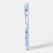 白鳩とオリーブの枝と赤いハート Case-Mate iPhoneケース (裏面 / 左)