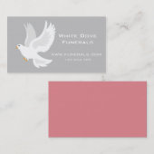 白鳩デザイン葬儀事業 名刺 (正面/裏面)