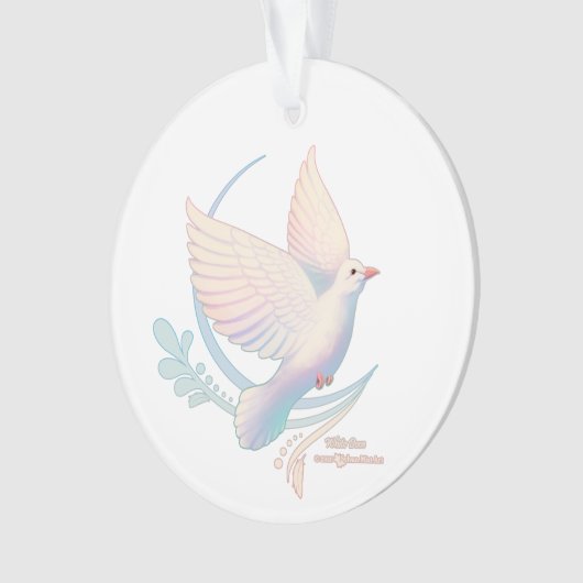 白鳩 オーナメント (正面)