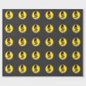 白鳴りシャマ鳥 ラッピングペーパー (フラット)